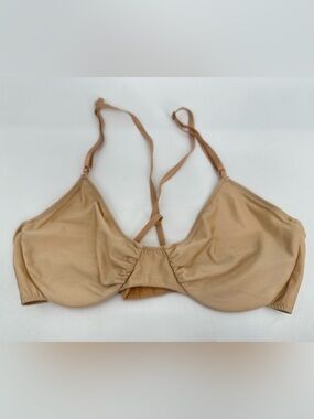 Only Hearts Bralette Bra Nude Strappy Made in USA Lingerie Spandex Sz Medium